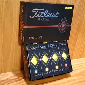 NWT One dozen YELLOW Titleist ProV1 golf balls
